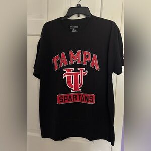 Champion Black and Red Tampa Spartans Tee